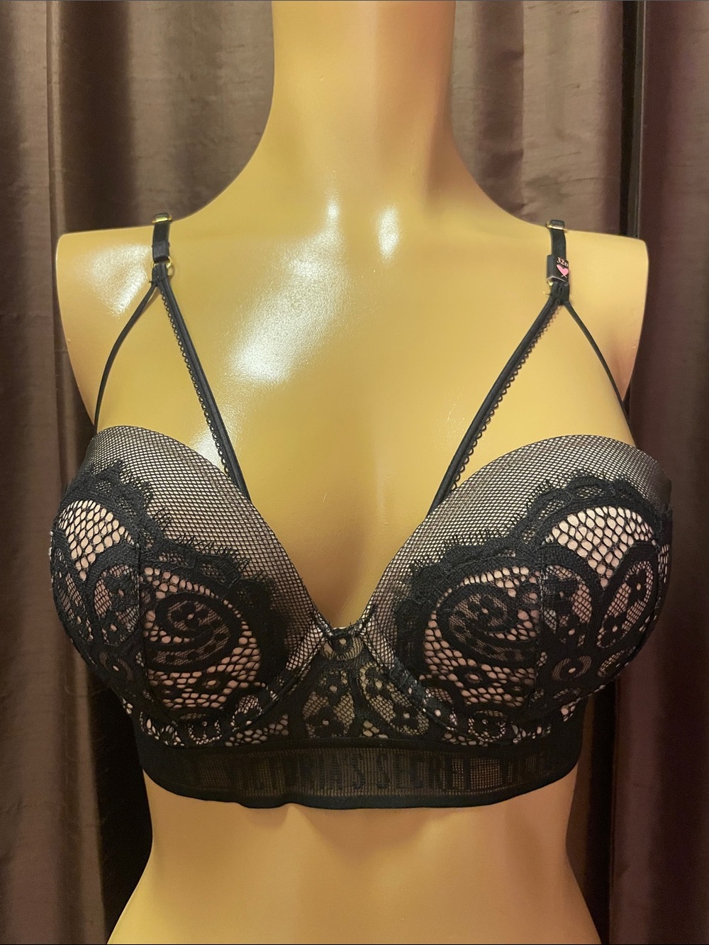 Victoria’s Secret Black Lace Push-Up Bra